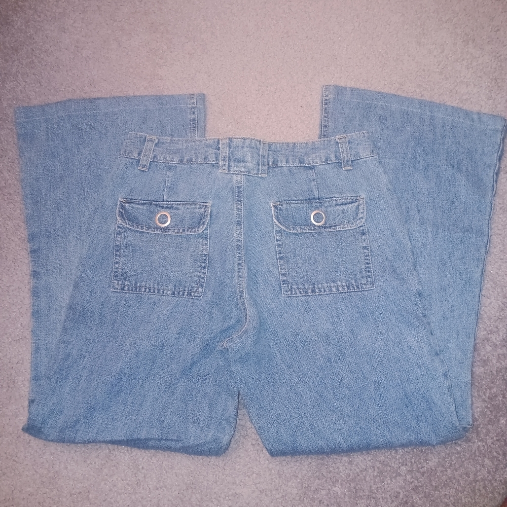 Cherokee Sky Blue Cotton Jeans Sz16 Girls - Picture 2 of 6